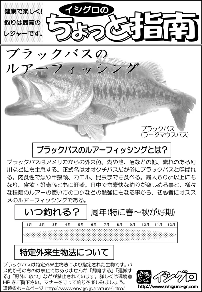 ブラックバスルアー｜釣具のイシグロ |釣り情報サイト